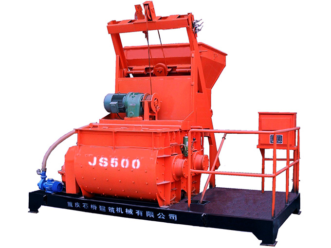 JS500型雙臥軸強(qiáng)制式攪拌機(jī)